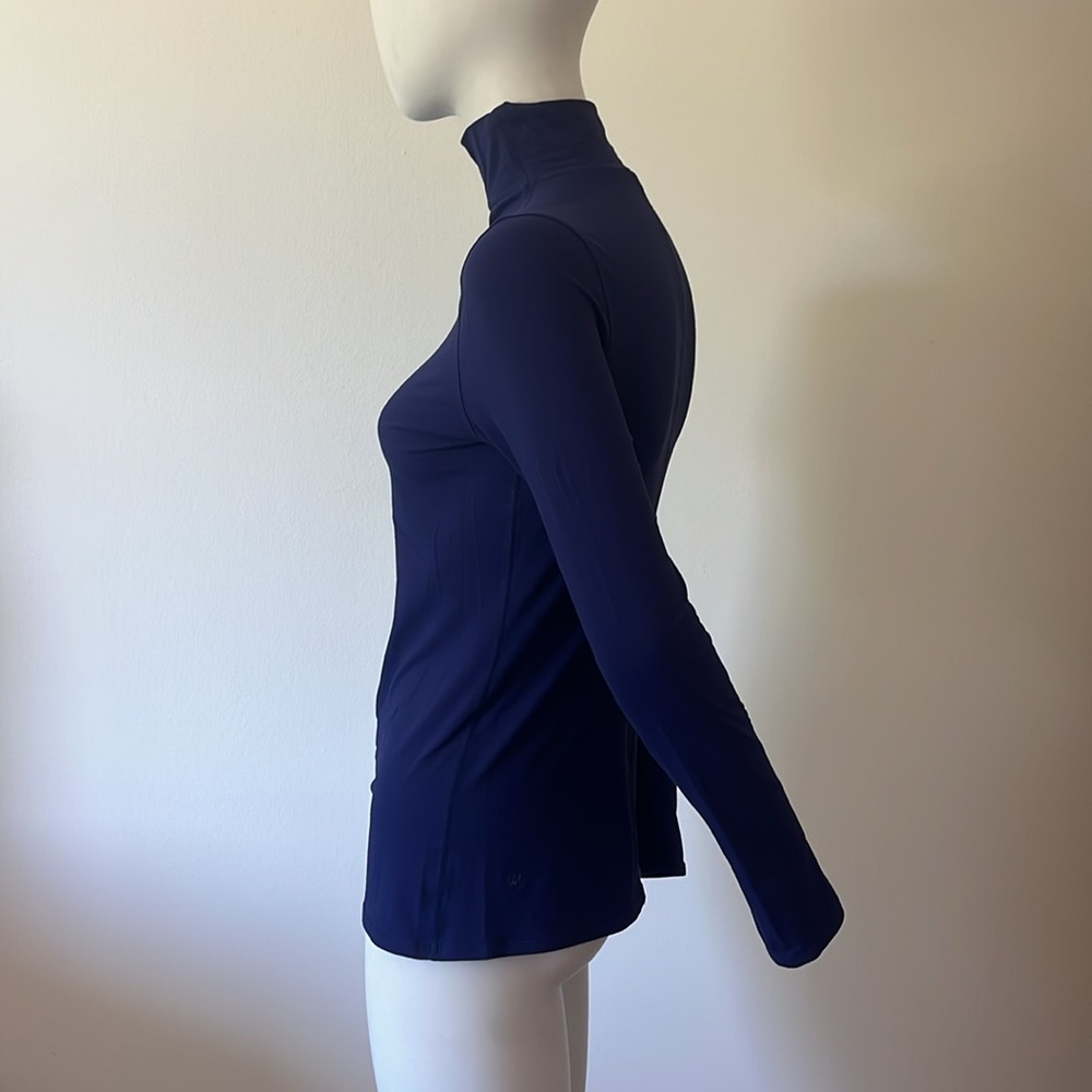 Lululemon Navy Blue Women's Turtleneck Top - Picture 2 of 6